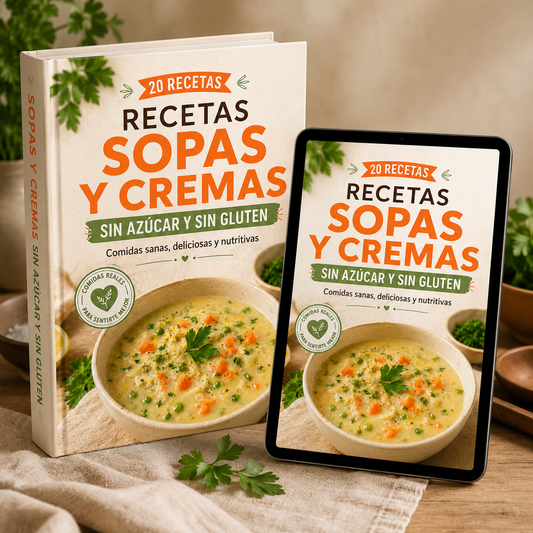 SOPAS Y CREMAS SIN GLUTEN Y SIN AZÚCAR